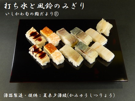 打ち水と風鈴のみぎり